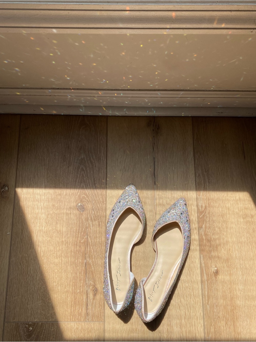 Betsey Johnson Reeve Rhinestone Flats - Picture 2 of 8